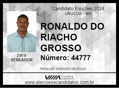 Candidato RONALDO DO RIACHO GROSSO 2024 - URUCUIA - Eleições