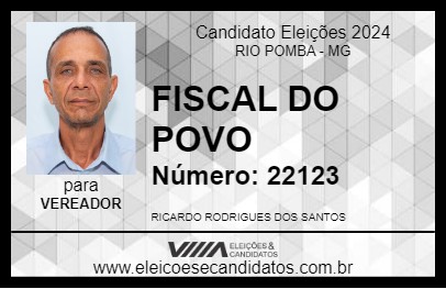 Candidato FISCAL DO POVO 2024 - RIO POMBA - Eleições