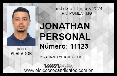 Candidato JONATHAN PERSONAL 2024 - RIO POMBA - Eleições