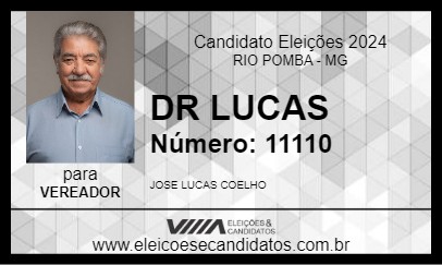 Candidato DR LUCAS 2024 - RIO POMBA - Eleições