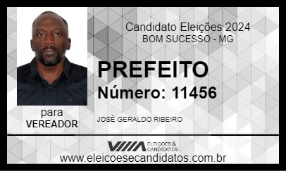 Candidato JOSÉ GERALDO 2024 - BOM SUCESSO - Eleições