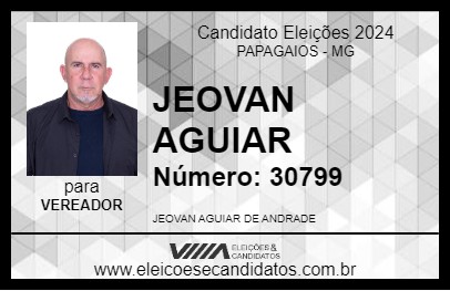 Candidato JEOVAN AGUIAR 2024 - PAPAGAIOS - Eleições