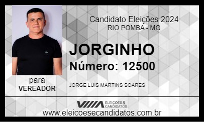 Candidato JORGINHO 2024 - RIO POMBA - Eleições