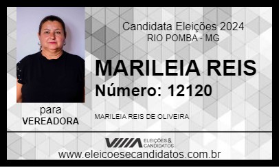 Candidato MARILEIA REIS 2024 - RIO POMBA - Eleições