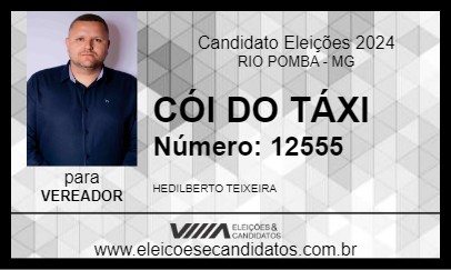 Candidato CÓI DO TÁXI 2024 - RIO POMBA - Eleições