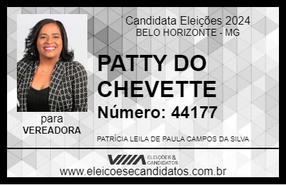 Candidato PATTY DO CHEVETTE 2024 - BELO HORIZONTE - Eleições