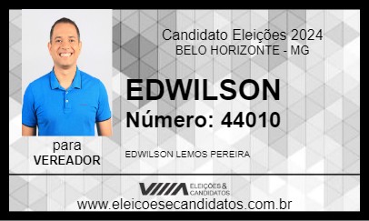 Candidato EDWILSON 2024 - BELO HORIZONTE - Eleições