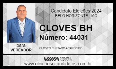 Candidato CLOVES BH 2024 - BELO HORIZONTE - Eleições