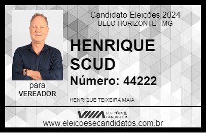 Candidato HENRIQUE SCUD 2024 - BELO HORIZONTE - Eleições