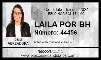 Candidato LAILA POR BH 2024 - BELO HORIZONTE - Eleições