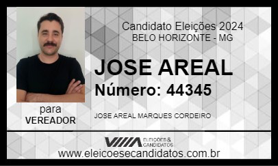 Candidato JOSE AREAL 2024 - BELO HORIZONTE - Eleições