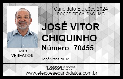 Candidato JOSÉ VITOR CHIQUINHO 2024 - POÇOS DE CALDAS - Eleições