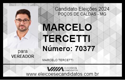 Candidato MARCELO TERCETTI 2024 - POÇOS DE CALDAS - Eleições