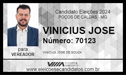 Candidato VINICIUS JOSE 2024 - POÇOS DE CALDAS - Eleições