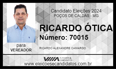 Candidato RICARDO ÓTICA 2024 - POÇOS DE CALDAS - Eleições