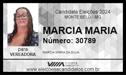 Candidato MARCIA MARIA 2024 - MONTE BELO - Eleições