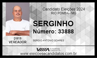 Candidato SERGINHO 2024 - RIO POMBA - Eleições