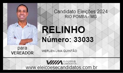 Candidato RELINHO 2024 - RIO POMBA - Eleições