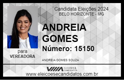 Candidato ANDREIA GOMES 2024 - BELO HORIZONTE - Eleições