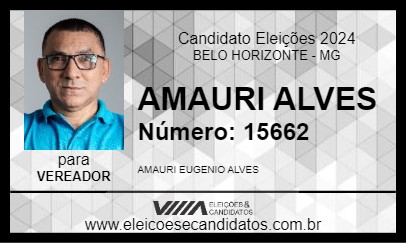 Candidato AMAURI ALVES 2024 - BELO HORIZONTE - Eleições