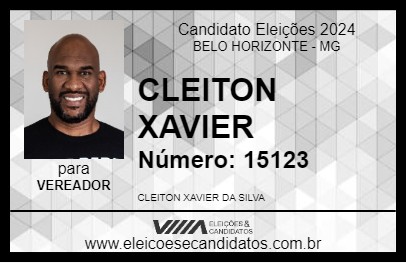 Candidato CLEITON XAVIER 2024 - BELO HORIZONTE - Eleições