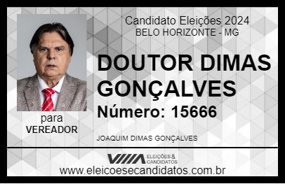 Candidato DOUTOR DIMAS GONÇALVES 2024 - BELO HORIZONTE - Eleições