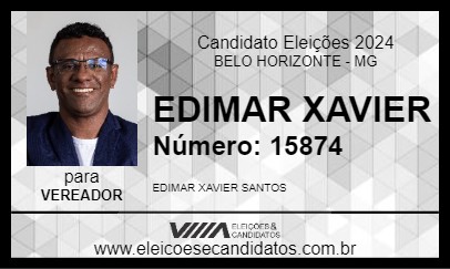 Candidato EDIMAR XAVIER 2024 - BELO HORIZONTE - Eleições