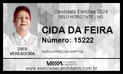 Candidato CIDA DA FEIRA 2024 - BELO HORIZONTE - Eleições