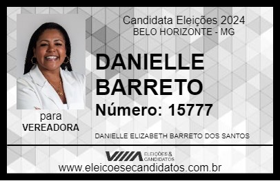 Candidato DANIELLE BARRETO 2024 - BELO HORIZONTE - Eleições