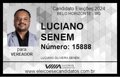 Candidato LUCIANO SENEM 2024 - BELO HORIZONTE - Eleições