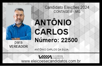 Candidato ANTÔNIO CARLOS 2024 - CONTAGEM - Eleições