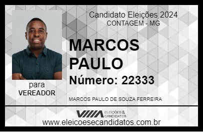 Candidato MARCOS PAULO 2024 - CONTAGEM - Eleições