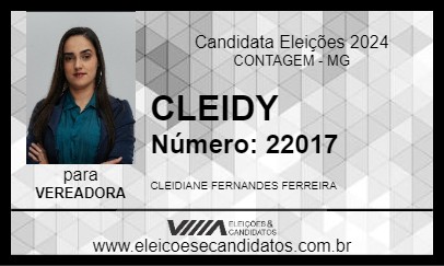 Candidato CLEIDY 2024 - CONTAGEM - Eleições