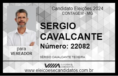 Candidato SERGIO CAVALCANTE 2024 - CONTAGEM - Eleições