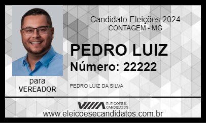 Candidato PEDRO LUIZ 2024 - CONTAGEM - Eleições