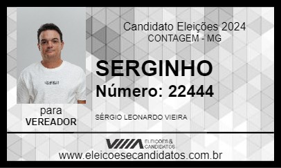 Candidato SERGINHO 2024 - CONTAGEM - Eleições