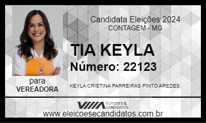 Candidato TIA KEYLA 2024 - CONTAGEM - Eleições