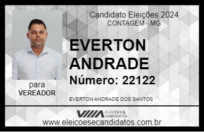 Candidato EVERTON ANDRADE 2024 - CONTAGEM - Eleições