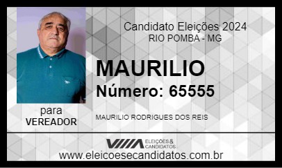 Candidato MAURILIO 2024 - RIO POMBA - Eleições