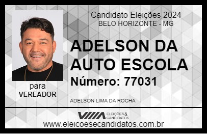 Candidato ADELSON DA AUTO ESCOLA 2024 - BELO HORIZONTE - Eleições