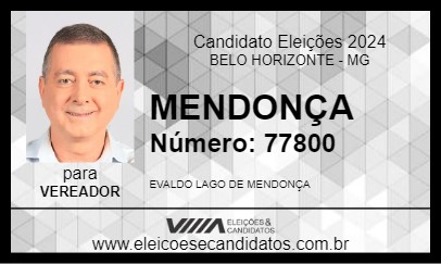 Candidato MENDONÇA 2024 - BELO HORIZONTE - Eleições