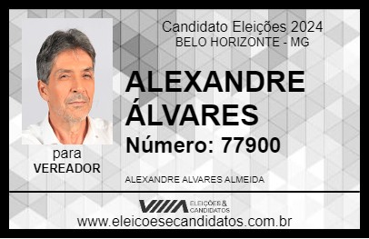 Candidato ALEXANDRE ÁLVARES 2024 - BELO HORIZONTE - Eleições