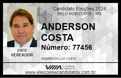 Candidato ANDERSON COSTA 2024 - BELO HORIZONTE - Eleições