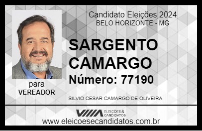 Candidato SARGENTO CAMARGO 2024 - BELO HORIZONTE - Eleições