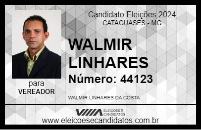 Candidato WALMIR LINHARES 2024 - CATAGUASES - Eleições