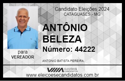 Candidato ANTÔNIO BELEZA 2024 - CATAGUASES - Eleições