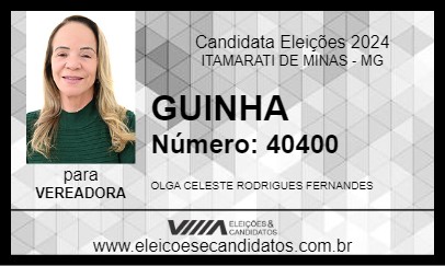 Candidato GUINHA 2024 - ITAMARATI DE MINAS - Eleições