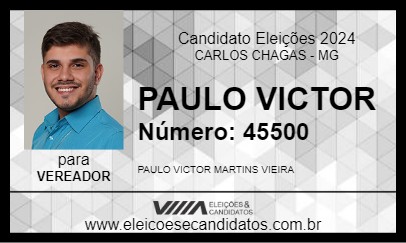 Candidato PAULO VICTOR 2024 - CARLOS CHAGAS - Eleições