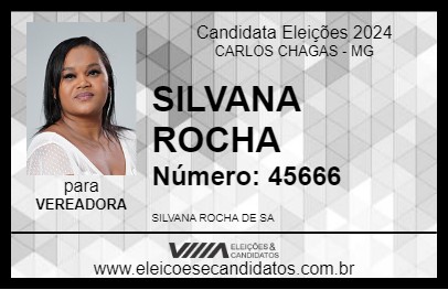 Candidato SILVANA ROCHA 2024 - CARLOS CHAGAS - Eleições