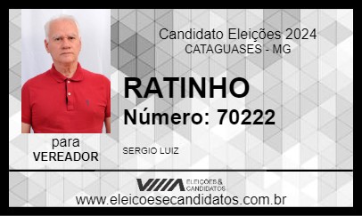 Candidato RATINHO 2024 - CATAGUASES - Eleições